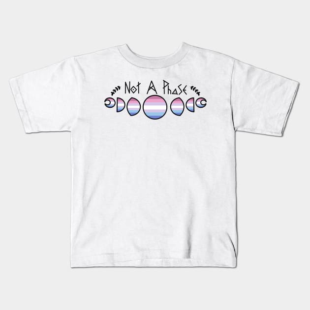 Not a Phase - Bigender Pride Kids T-Shirt by Beelixir Illustration